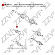 Пыльник шруса ZZVF ZVP291T 1424993724 89P 3AK - Изображение 2