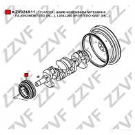 Шкив коленвала ZZVF 1437880680 37B LC ZV024A11 - Изображение 4