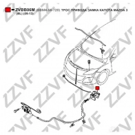 Трос капота ZZVF 1424738644 ZVBB06M 0RONDC G - Изображение 4
