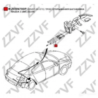 Замок багажника ZZVF ZVBN780P 1424738646 XOUQ F - Изображение 3