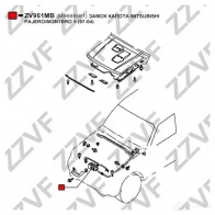 Замок капота ZZVF ZV951MB 1425063320 T7 11JO2 - Изображение 3