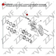 Тормозной суппорт ZZVF 1420584877 KO8Q C ZV603R - Изображение 4