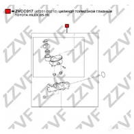 Главный тормозной цилиндр ZZVF 2 CGC85V 1425041210 ZVCC017 - Изображение 4