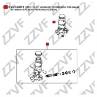 Главный тормозной цилиндр ZZVF 1425041209 ZVCC012 R YI21Y - Изображение 4