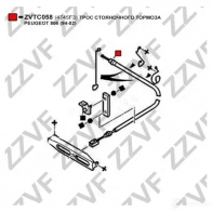 Трос ручника ZZVF HM UR4U 1425053942 ZVTC058 - Изображение 2
