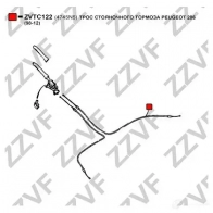 Трос ручника ZZVF 1437882653 ZVTC122 CV8TT 0 - Изображение 2