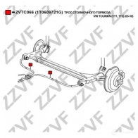 Трос ручника ZZVF 1425053950 ZVTC066 F LJ24 - Изображение 2