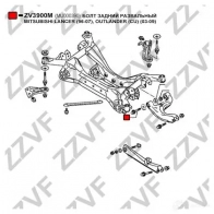 Болт регулировки развала колёс ZZVF ZV3900M 1424630531 3HM 7X9 - Изображение 2