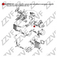 Патрубок интеркулера ZZVF ZVRR101 1437880599 YL 123 - Изображение 2