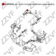 Патрубок интеркулера ZZVF 1437880610 7X72 MGV ZVRR050 - Изображение 2