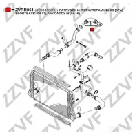 Патрубок интеркулера ZZVF E M721H 1437880666 ZVRR061 - Изображение 2
