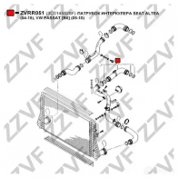 Патрубок интеркулера ZZVF 1437880740 RKGAS9 2 ZVRR051 - Изображение 2