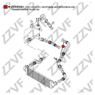 Патрубок интеркулера ZZVF HMAW W ZVRR093 1437880746 - Изображение 2
