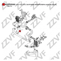 Патрубок интеркулера ZZVF ZVRR068 1437880756 HL Y0A - Изображение 2