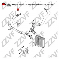 Патрубок интеркулера ZZVF ZVRR095 1437880724 S8JF S - Изображение 2