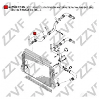 Патрубок интеркулера ZZVF ZVRR055 1437880725 JQL 6WY - Изображение 2