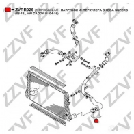 Патрубок интеркулера ZZVF 1437880668 ZVRR025 1W7D S - Изображение 2