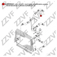 Патрубок интеркулера ZZVF 1437880780 AM 831X ZVRR021 - Изображение 2