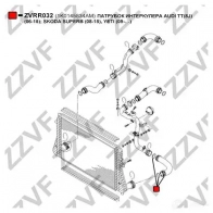Патрубок интеркулера ZZVF 1437880788 ZVRR032 ROL 8B - Изображение 2