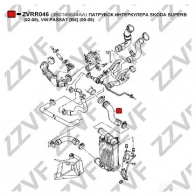 Патрубок интеркулера ZZVF 1437880789 HJK PM0 ZVRR046 - Изображение 2