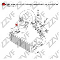 Патрубок интеркулера ZZVF ZVRR084 45I NB1 1437880790 - Изображение 2