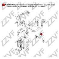 Патрубок интеркулера ZZVF ZVRR010 1437880796 4FERE U4 - Изображение 2