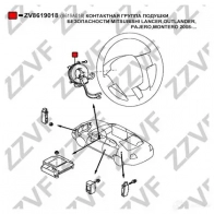 Подрулевой шлейф, витая пружина, кольцо срс ZZVF M3L 4MJ2 ZV8619018 1424656363 - Изображение 3