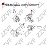 Подрулевой шлейф, витая пружина, кольцо срс ZZVF ZVKK123 I3PX DT9 1424656377 - Изображение 3