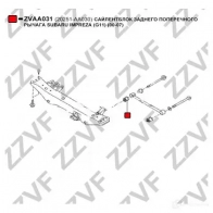 Сайлентблок ZZVF ZVAA031 1424327373 5Y W7P - Изображение 3