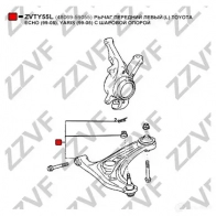 Рычаг подвески ZZVF 0ZH LWV ZVTY55L 1424867047 - Изображение 4