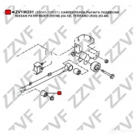 Сайлентблок ZZVF 1424488154 ZV1W201 Q9829B H - Изображение 3
