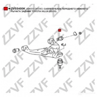 Сайлентблок ZZVF zv55400k PD 4669 1424293189 - Изображение 3