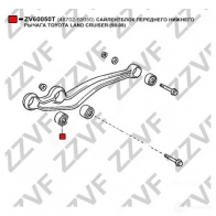 Сайлентблок ZZVF 1424897973 GCF CX ZV60050T - Изображение 3