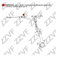 Сайлентблок ZZVF ZV0K040 1424786973 33X 5FZ - Изображение 4