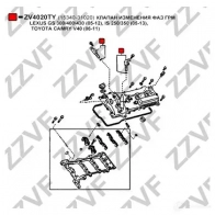 Клапан регулировки фаз грм, vvti ZZVF 1424395921 U1E LN ZV4020TY - Изображение 3