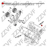 Клапан регулировки фаз грм, vvti ZZVF 1424395949 ZVAK027 JIEVO CN - Изображение 3
