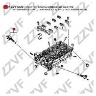 Клапан регулировки фаз грм, vvti ZZVF KFS NCJ ZV11A20 1424395895 - Изображение 4