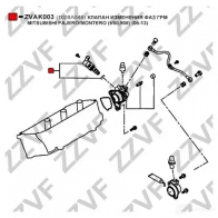 Клапан регулировки фаз грм, vvti ZZVF ZVAK004 1424395948 G 00QA3C - Изображение 4
