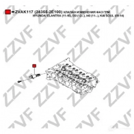 Клапан регулировки фаз грм, vvti ZZVF 1424395978 ZVAK117 SWU QV9 - Изображение 3