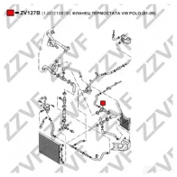 Фланец охлаждающей жидкости ZZVF 1424488128 ZV127B WKY3X IX - Изображение 2