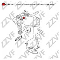 Фланец охлаждающей жидкости ZZVF 1424488163 ZV217C 6S1Y8 OK - Изображение 2