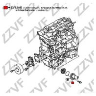 Фланец охлаждающей жидкости ZZVF 4KACF A 1437880855 ZV92AE - Изображение 3