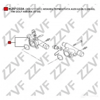 Фланец охлаждающей жидкости ZZVF BQ L1GK7 1424488125 ZV1232A - Изображение 3