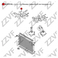 Фланец охлаждающей жидкости ZZVF ML N0F ZV312L 1424488184 - Изображение 3