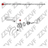 Фланец охлаждающей жидкости ZZVF 1437880815 U3D0 7 ZV2123T - Изображение 3