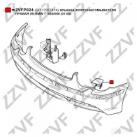 Накладка бампера ZZVF 1424966863 ZVFP024 GH SZI - Изображение 3
