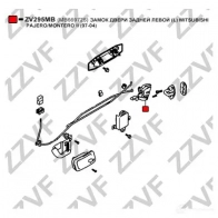 Замок двери ZZVF ZV295MB K7DZQ S2 1425063304 - Изображение 3