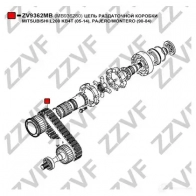 Цепь раздаточной коробки, раздатки ZZVF 1437880022 L3 PUCI ZV9362MB - Изображение 3