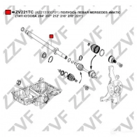 Полуось моста ZZVF 8I U9S ZV221TC 1425047623 - Изображение 4