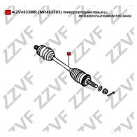 Приводной вал ZZVF ZV4533MR YA0 FG 1425047638 - Изображение 4